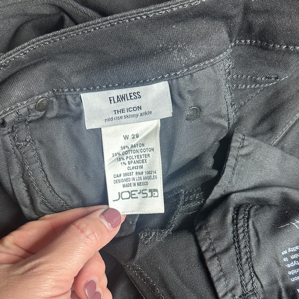 Joe's Jeans Black Ankle Women's Skinny Jeans - Picture 2 of 3